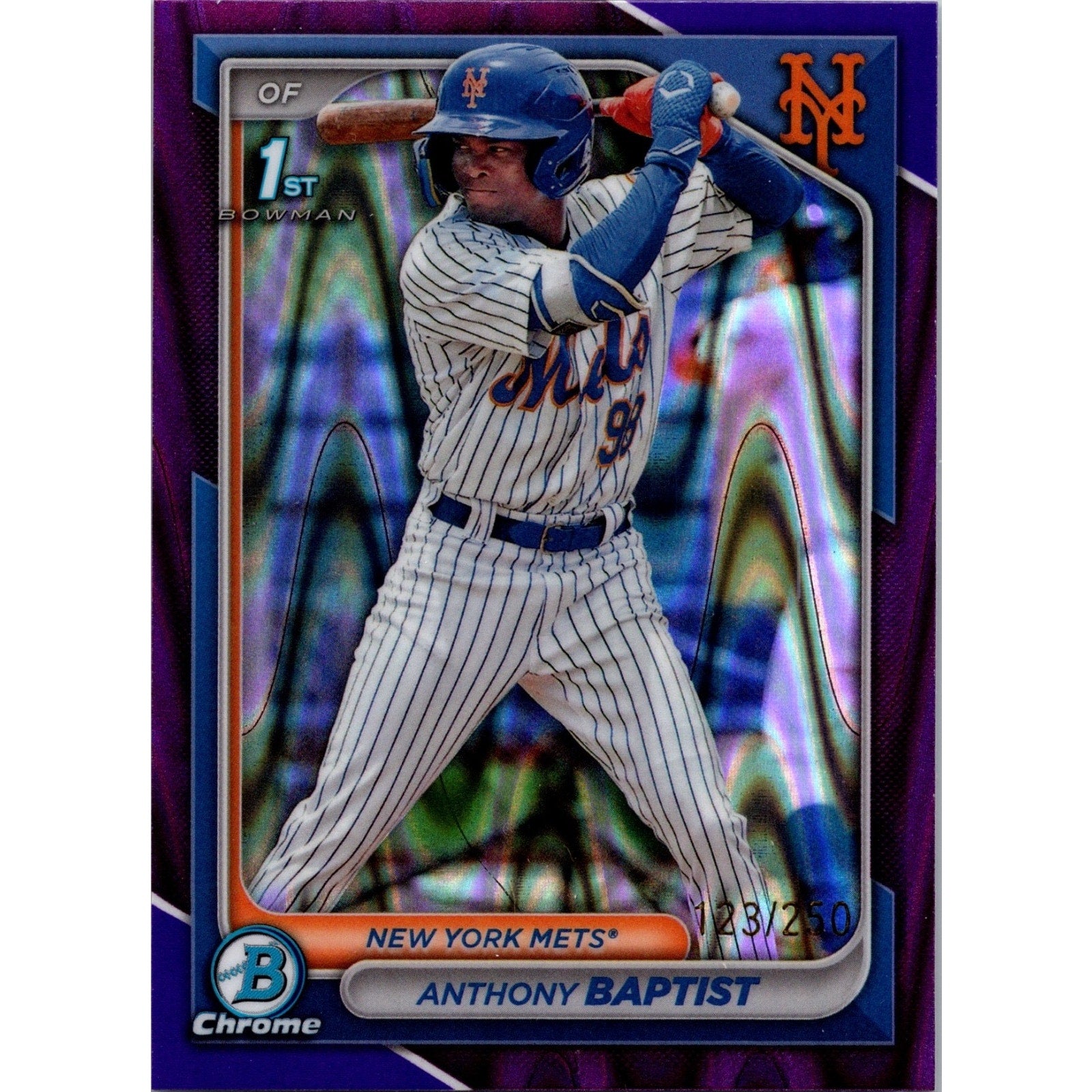 Anthony Baptist 2024 Bowman Chrome 1st #BCP-141 Purple Ray Wave Refractor /250