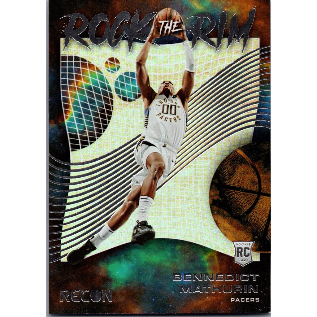 Bennedict Mathurin 2022-23 Panini Recon - Rock the Rim Insert #18 (RC) Mint