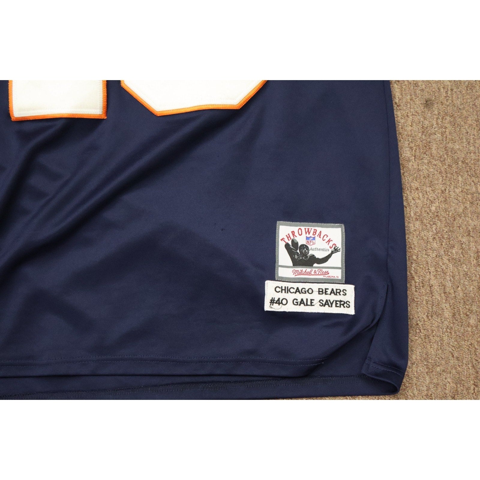 GALE SAYERS CHICAGO BEARS MITCHELL & NESS LEGACY THROWBACKS JERSEY 52 W/ Patch