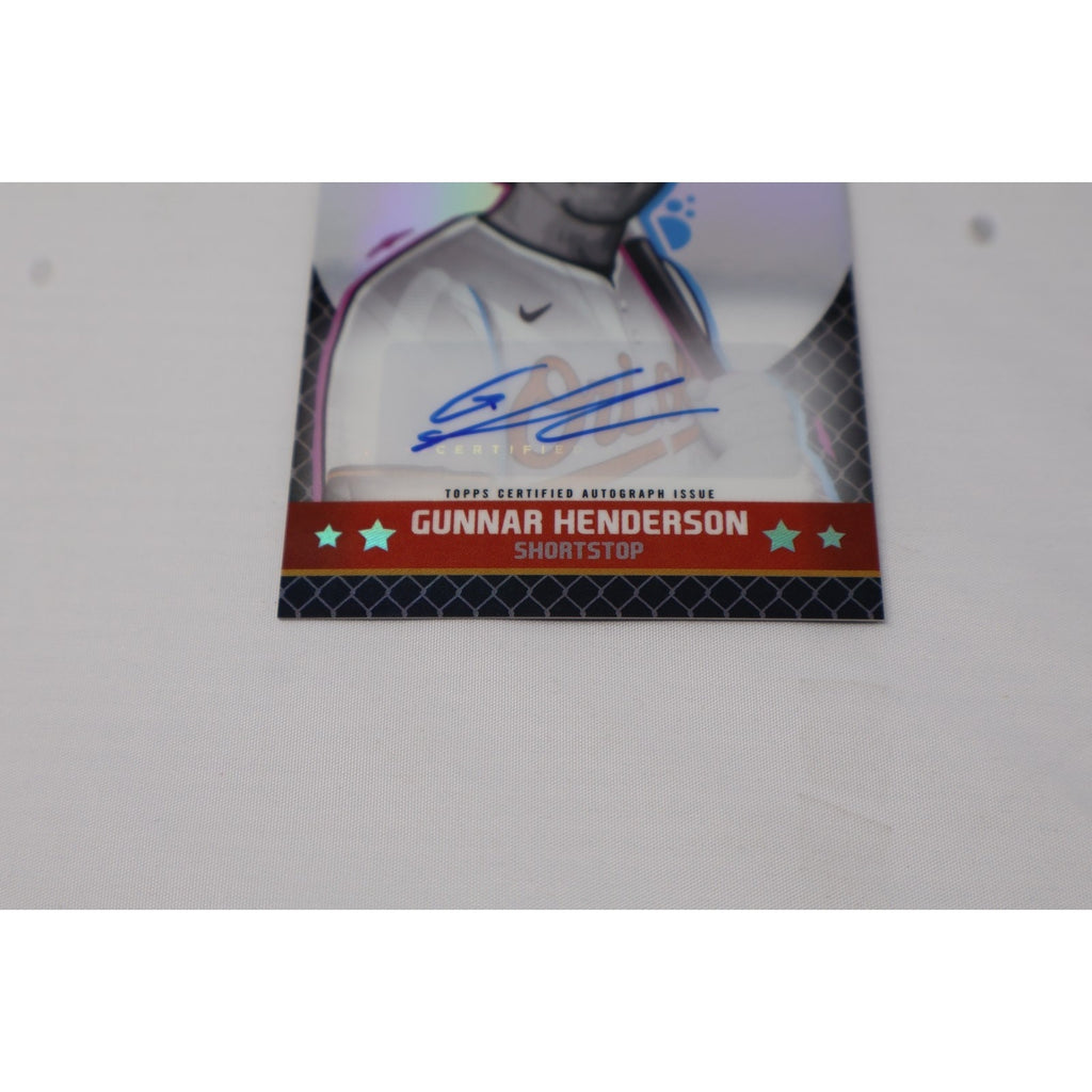 Gunnar Henderson 2025 Bowman Chrome Bowman Ascensions Auto #BAA-GH /25