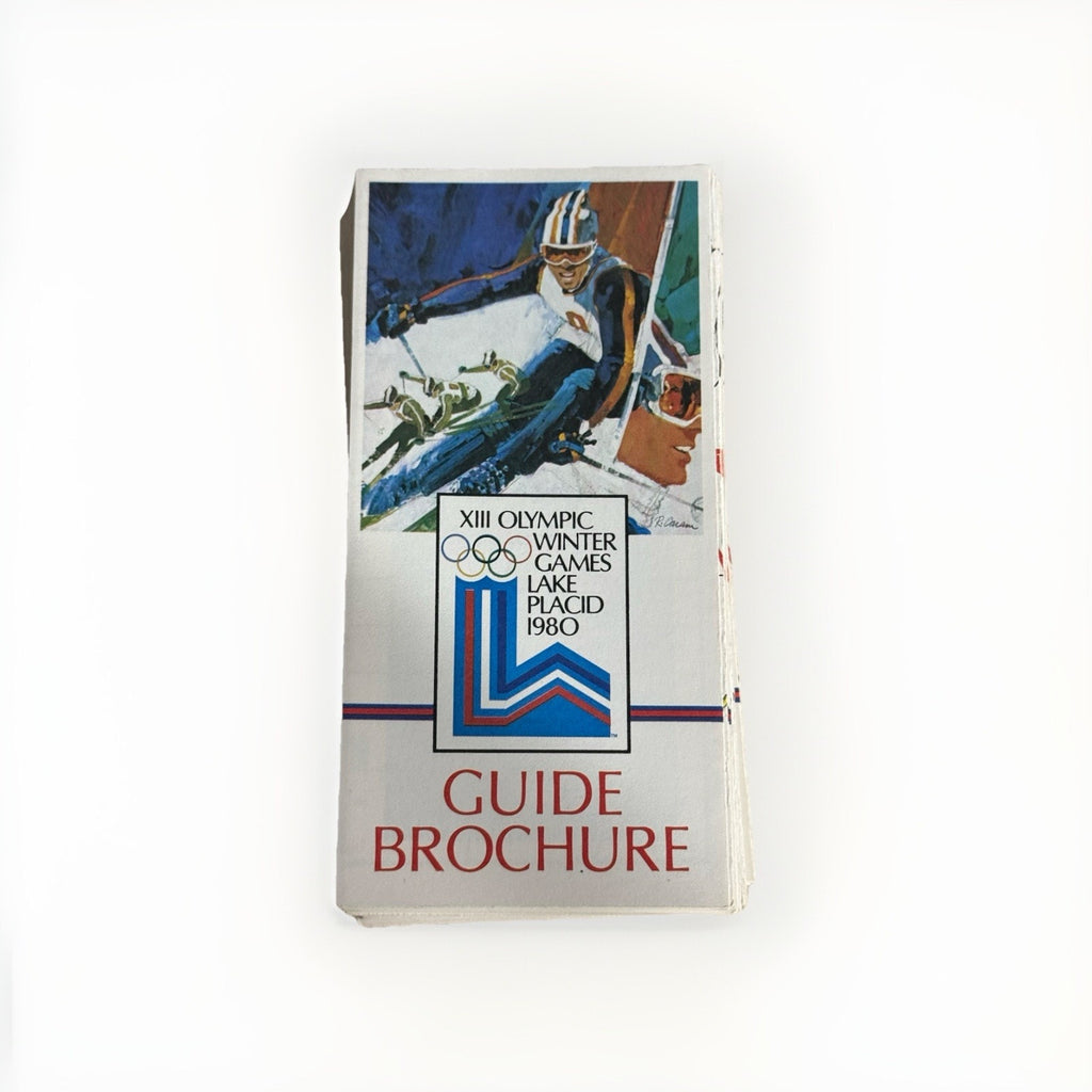 Lot Of 50 1980 XIII OLYMPIC WINTER GAMES LAKE PLACID GUIDE BROCHURE Fold Booklet