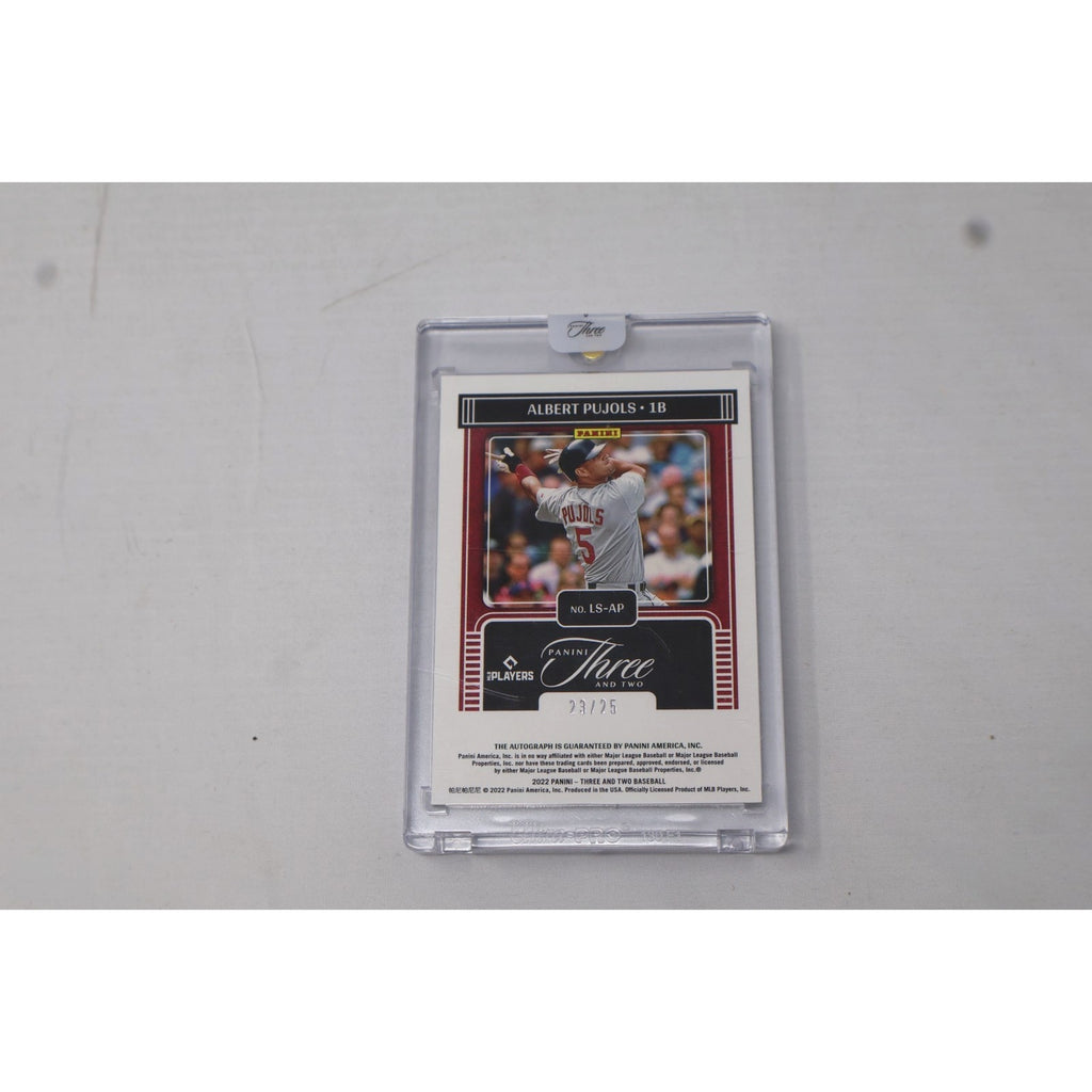 Albert Pujols 2022 Panini Three And Two Legendary Auto /25 #LS-AP Mint