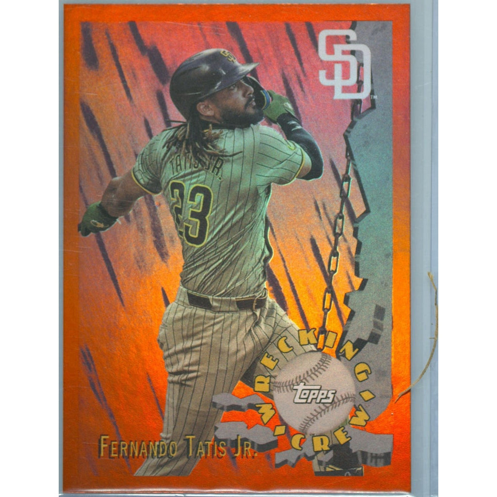 2024 Topps Archives Fernando Tatis Jr Wrecking Crew Padres Red Foil /25 Padres