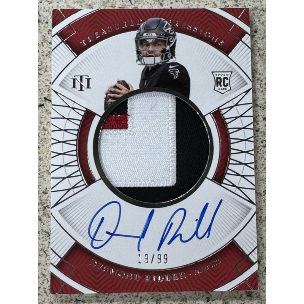 2022 National Treasures Desmond Ridder RPA /99 Rookie Patch On Card Auto RC SP