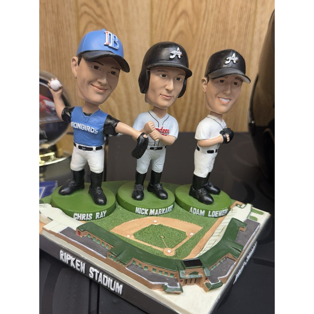 Nick Markakis Chris Ray Adam Loewen Triple Bobblehead Ripken Stadium Ironbirds