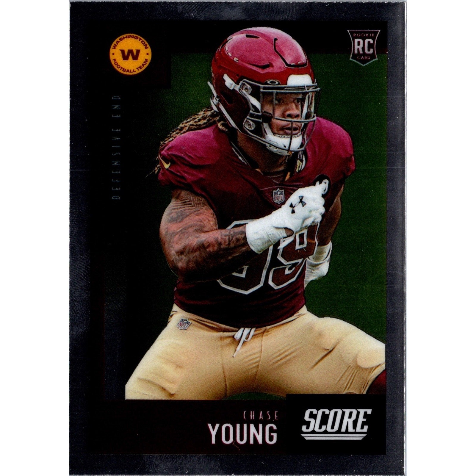 Chase Young Rookie 2020 Panini Chronicles Score #460 RC Washington Commanders