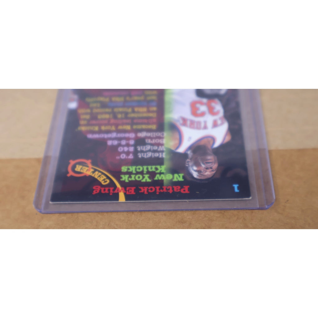 Patrick Ewing Autographed 1994 Topps Stadium Club Card #1 New York Knicks