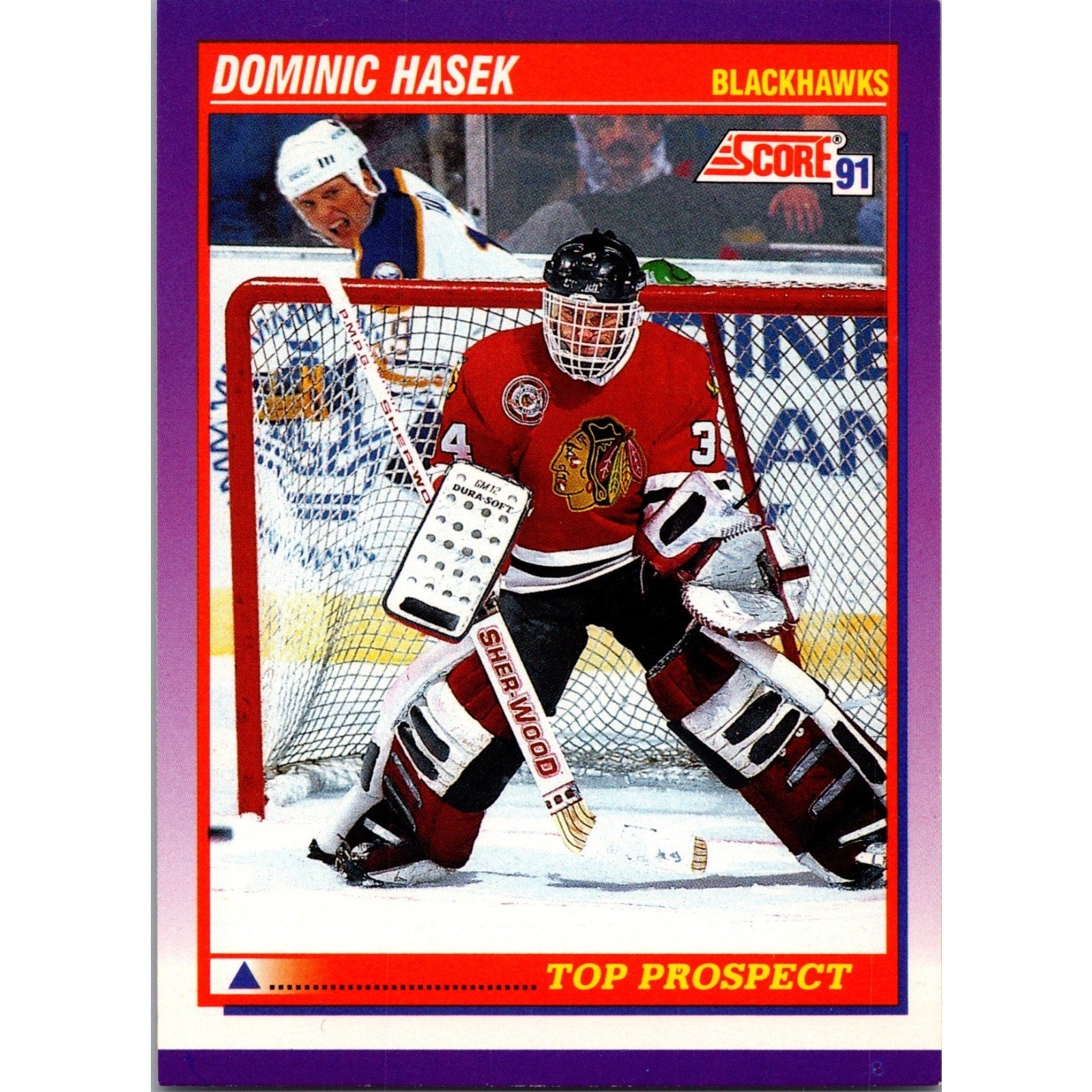 Dominik Hasek Score 1991 Rookie Top Prospect #316 NM+ RC Misspelled Name
