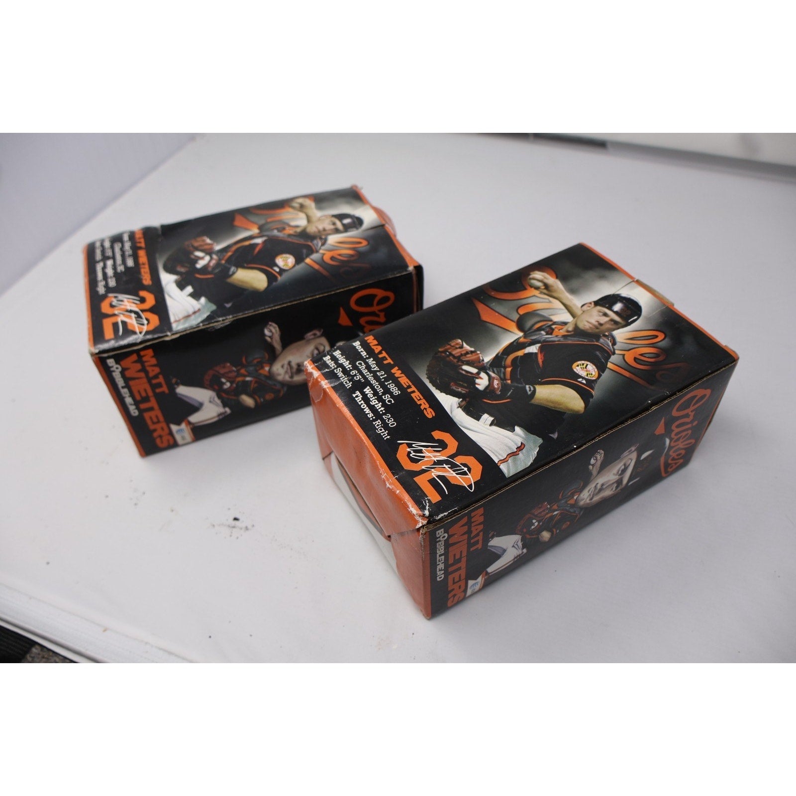 Lot Of 2 Matt Wieters Baltimore Orioles Bobbleheads In Box