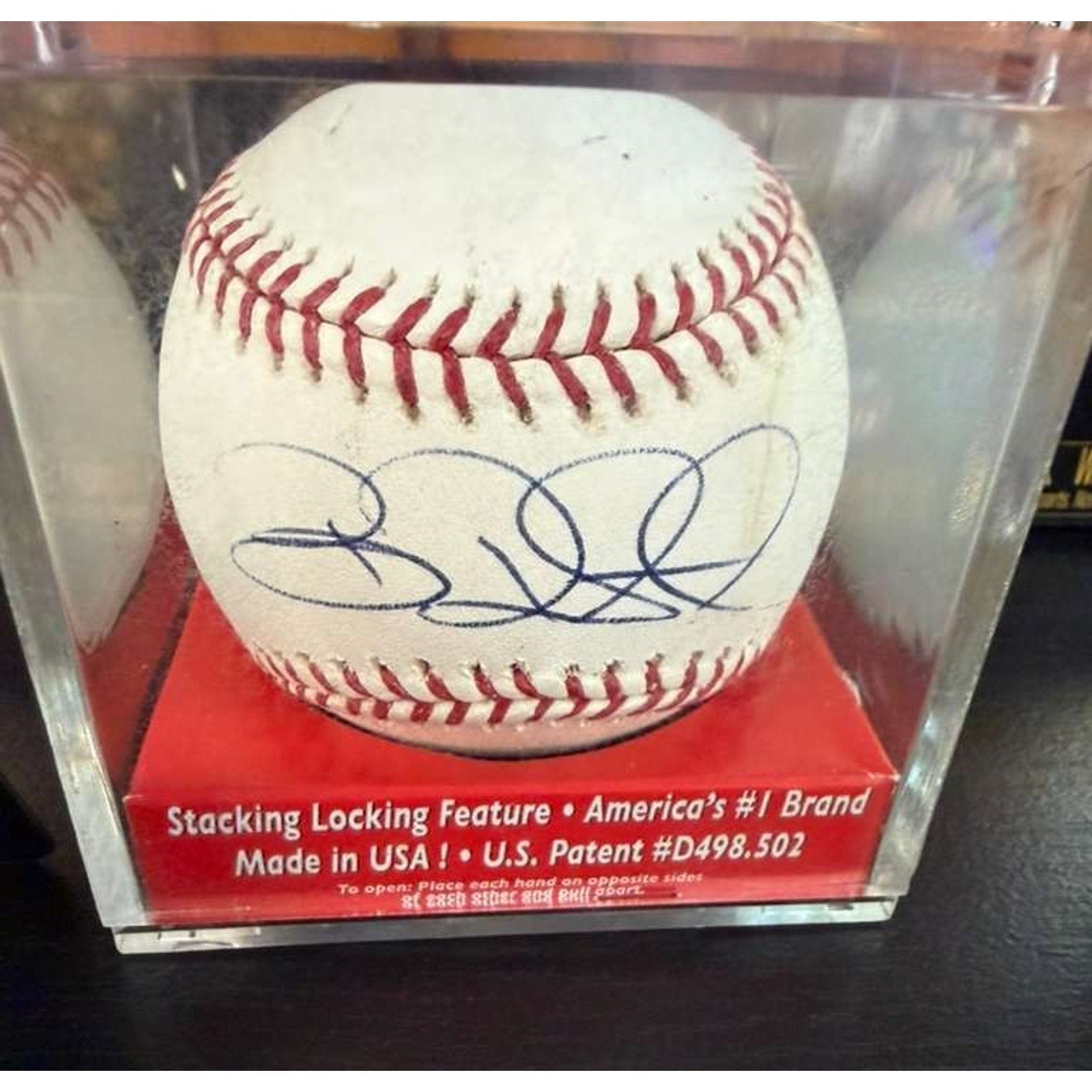 Brian Roberts Signed Official MLB Baseball Auto w/ MLB Hologram & Display Case