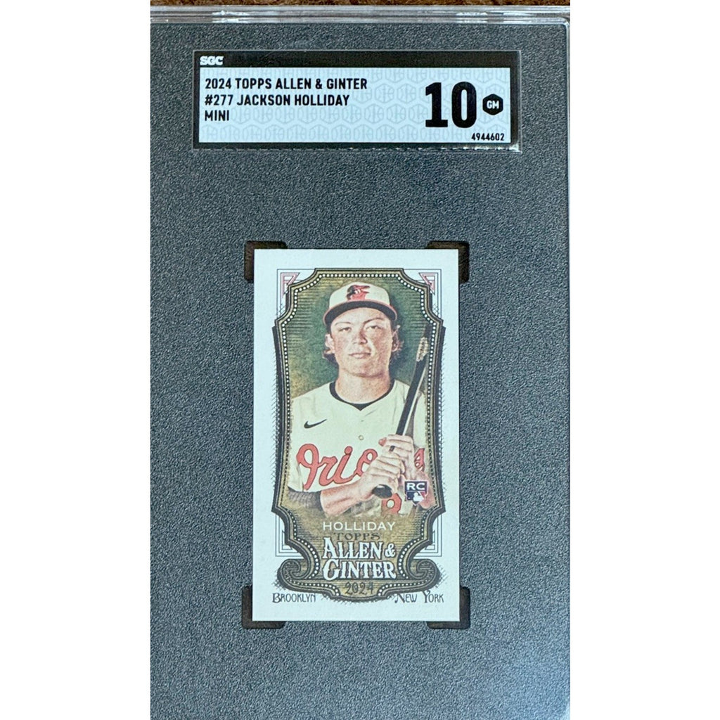 2024 Topps Allen & Ginter Jackson Holliday Mini Rookie Design Variations SGC 10