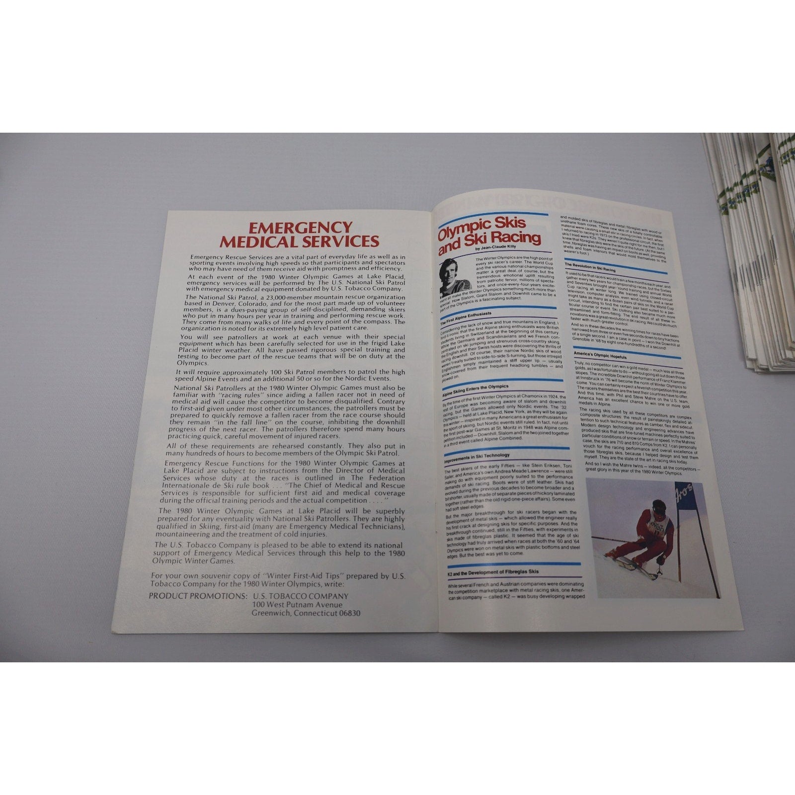 1980 Lake Placid Winter Olympics Fact Book,Guide Book Miracle On Ice Lot Of 50