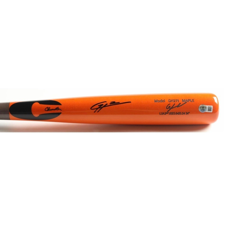Gunnar Henderson Signed Chandler Player Model Baseball Bat Beckett Orioles ￼