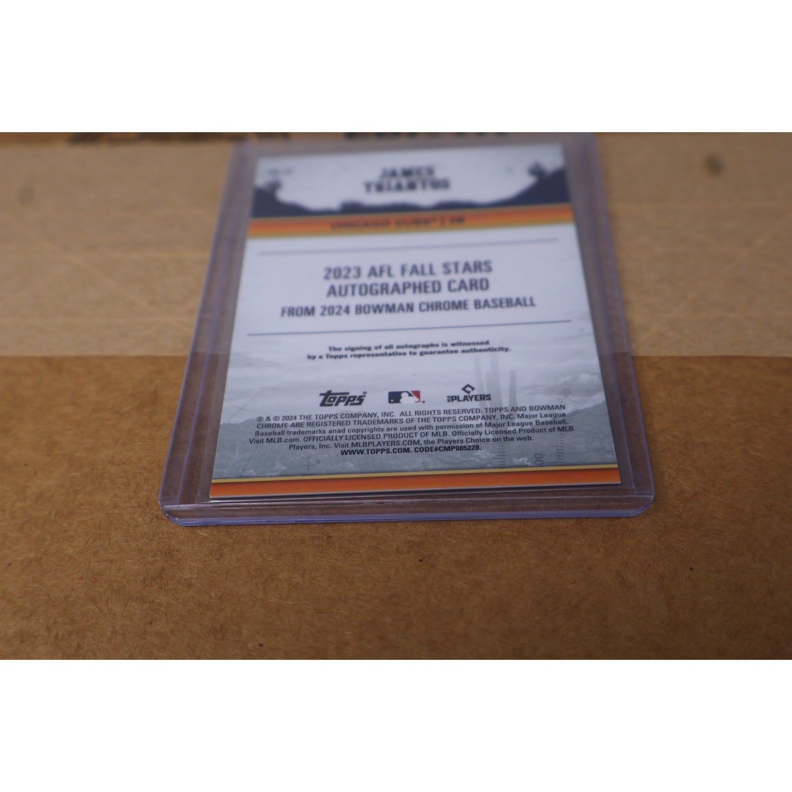 James Triantos 2024 Topps Bowman Chrome Arizona Fall Stars Auto /150 #AFL-JT