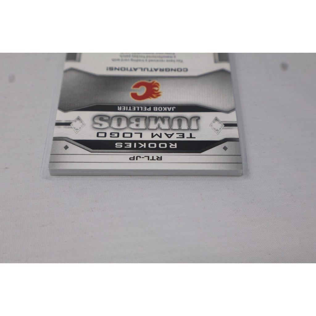 Jakob Pelletier Calgary Flames 2023-24 Black Diamond Team Logo Jumbos #RTL-JP