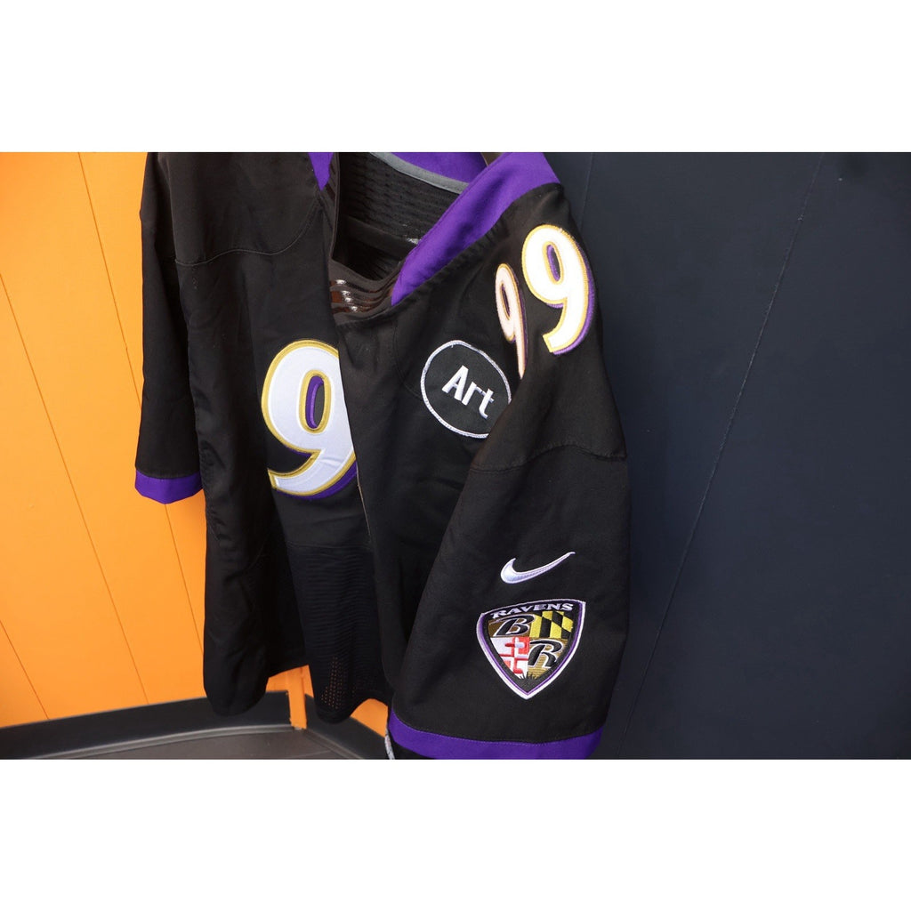 Paul Kruger On Field Jersey Art Model Patch Nike Size 56 Ravens Equipment NFL
