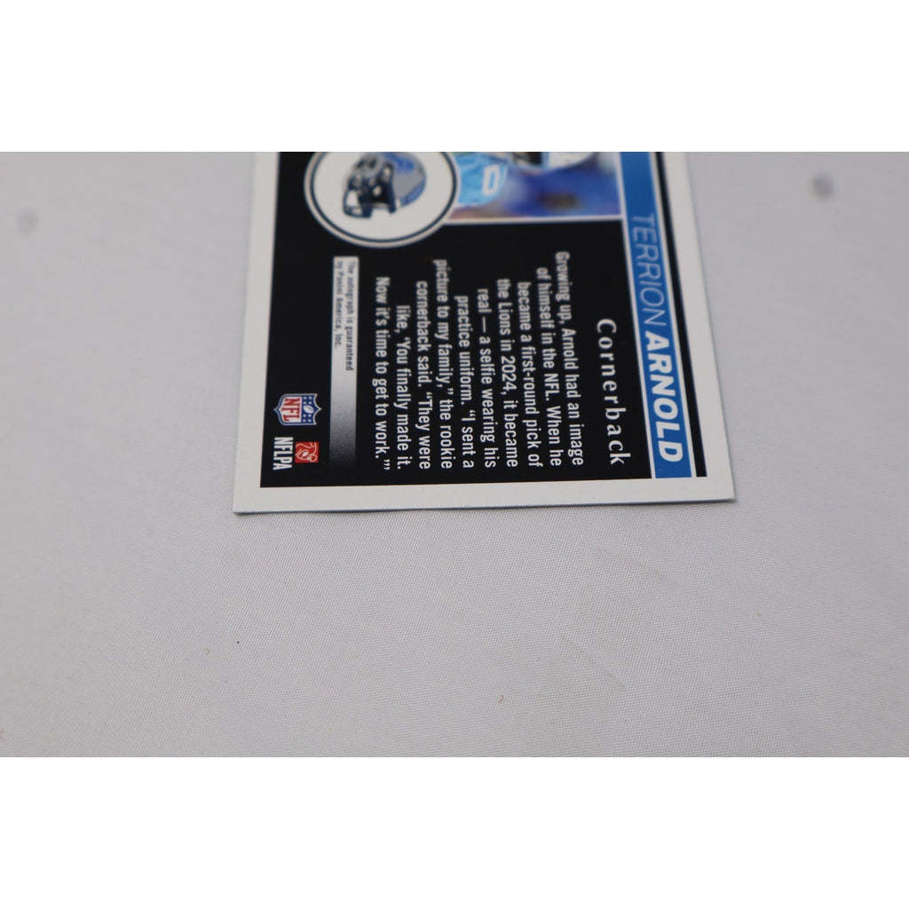 2024 Panini Zenith Terrion Arnold RC Auto Green Two Minute Drill Rookie #190