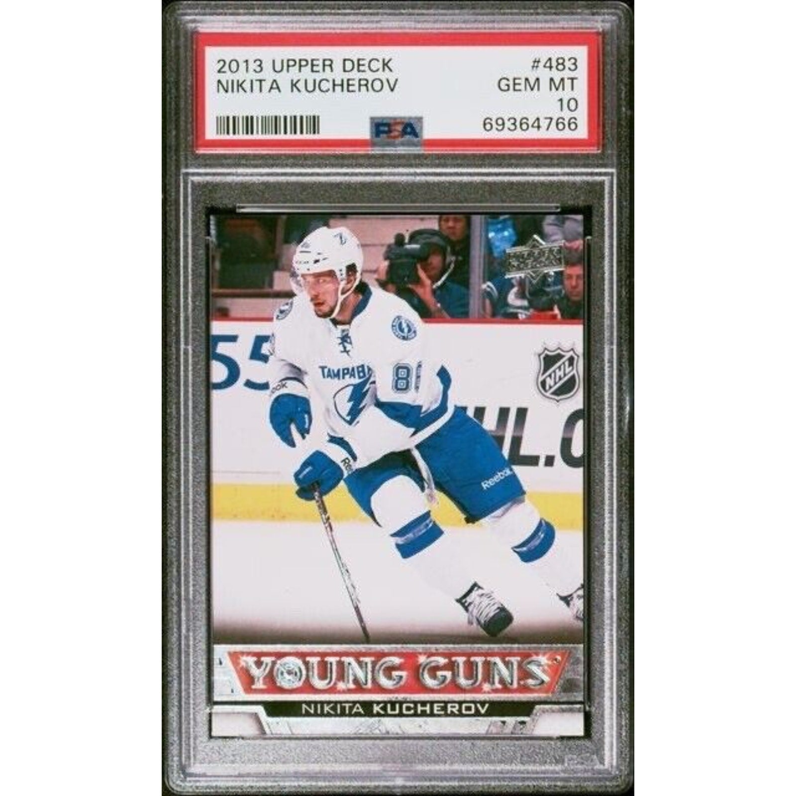 2013 Upper Deck Nikita Kucherov Young Guns Rookie PSA 10 Gem Mint #483 Lightning