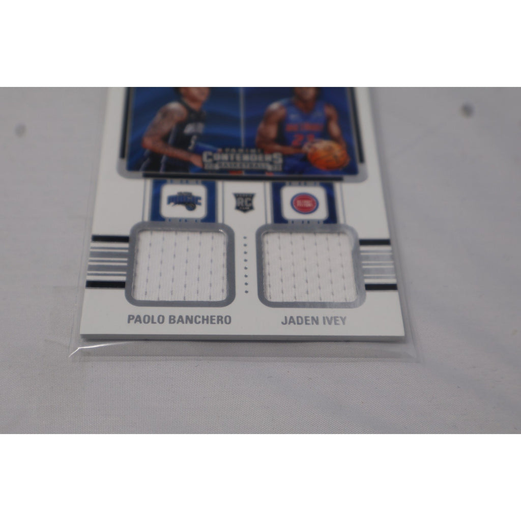 Rookie Ticket Dual Swatches 2022-23 Contenders Paolo Banchero Jaden Ivey RC Mint