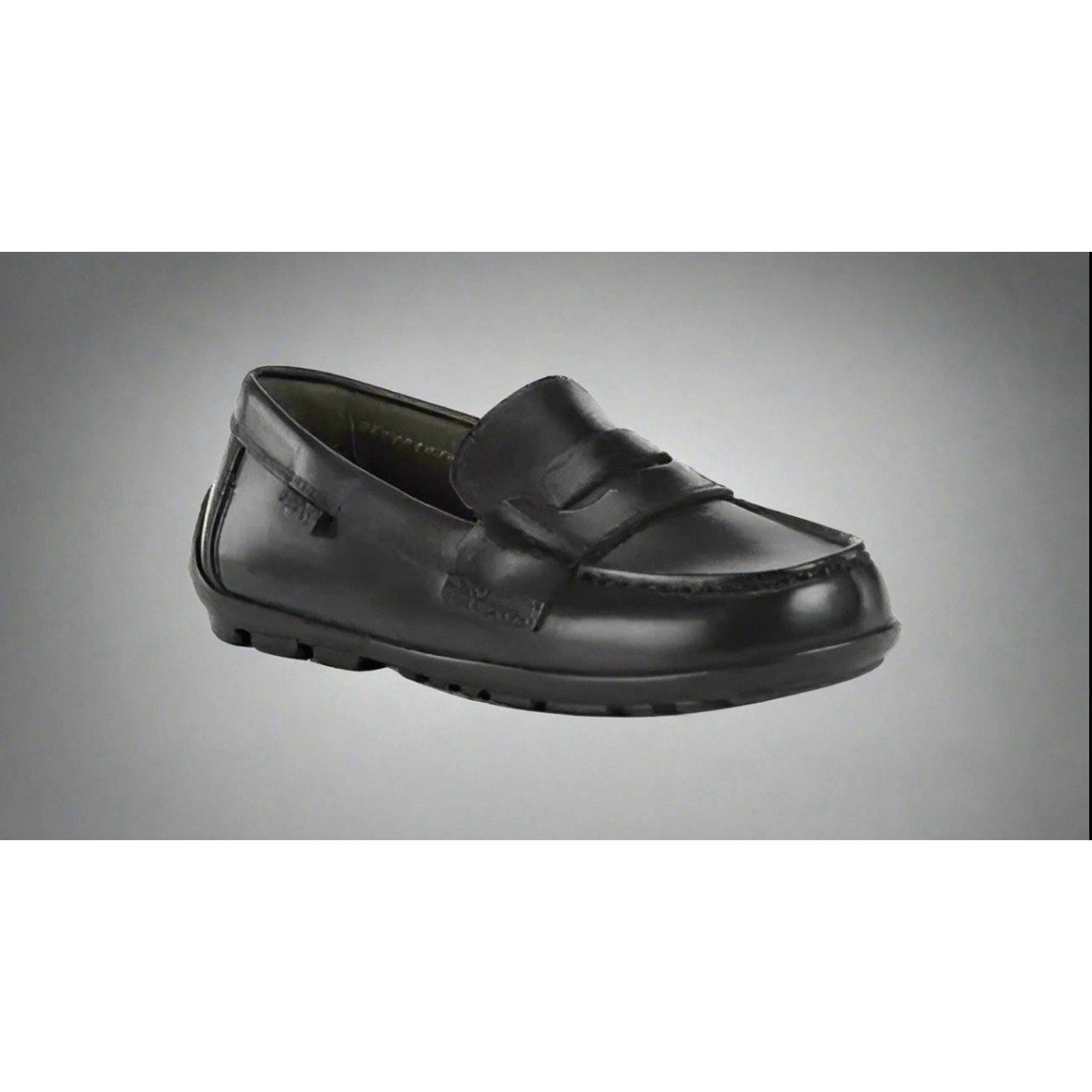 Geox Boys Black Shoes Penny Loafers New Fast BA J746CA Dress Slip Ons