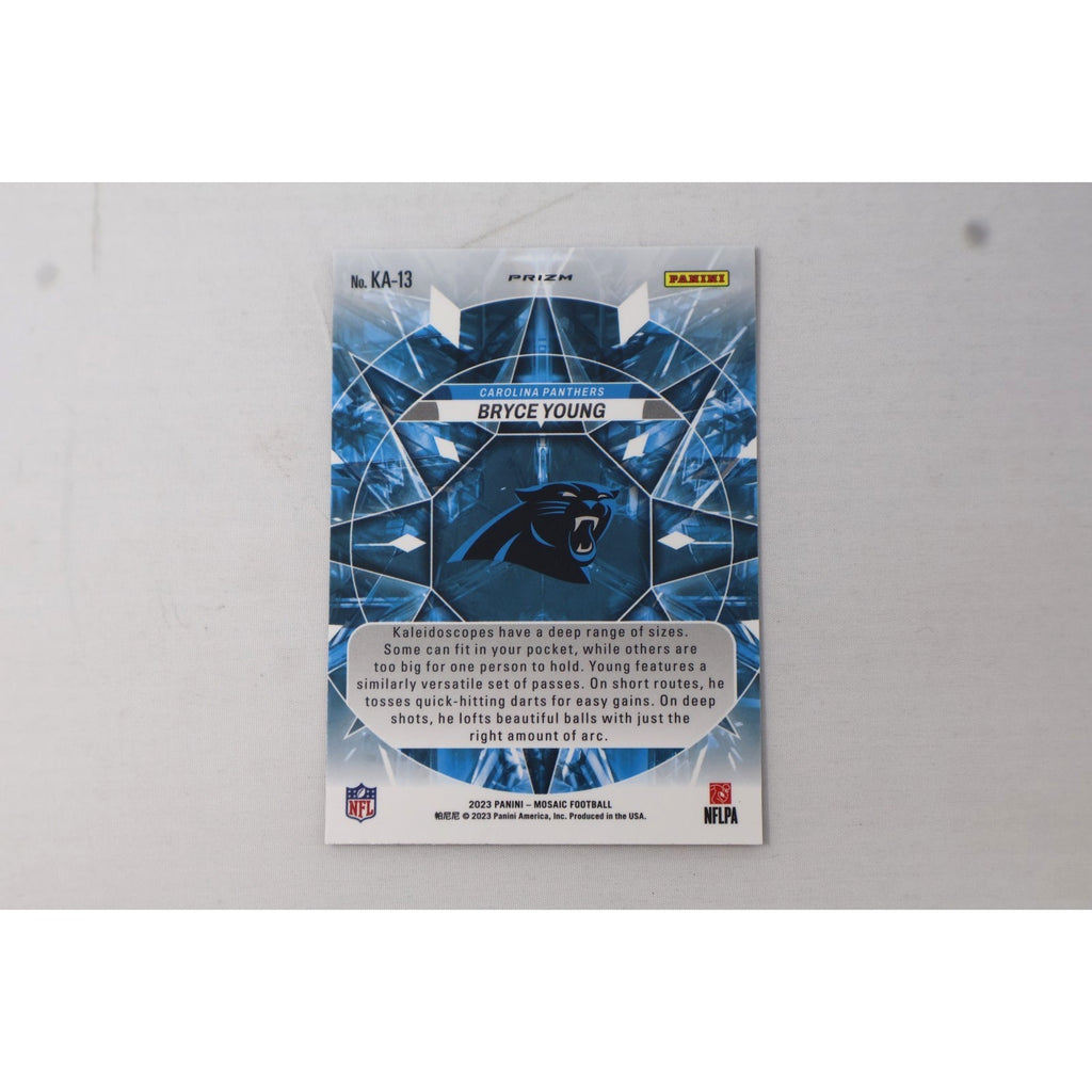 Bryce Young 2023 Panini Mosaic Rookie Kaleidoscopic SSP RC Panthers Case Hit