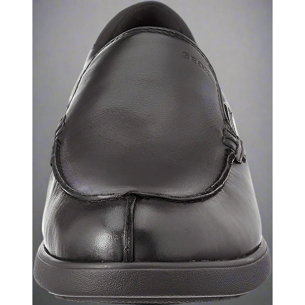 Geox Mens U Spherica Respira Loafer EC11C Cushion Black Breathable Leather