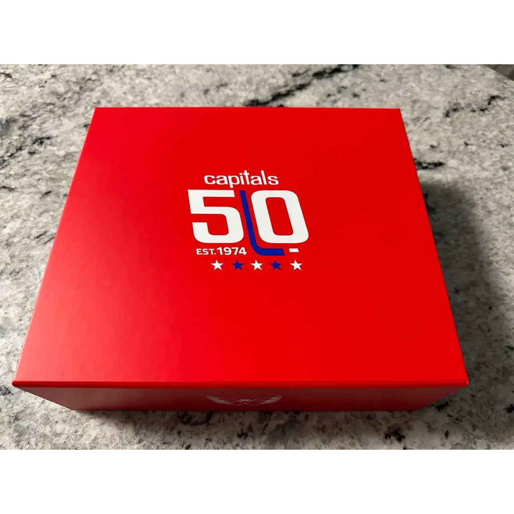 Washington Capitals 50th Anniversary Gift Box Patch Pins Puck Ticket New