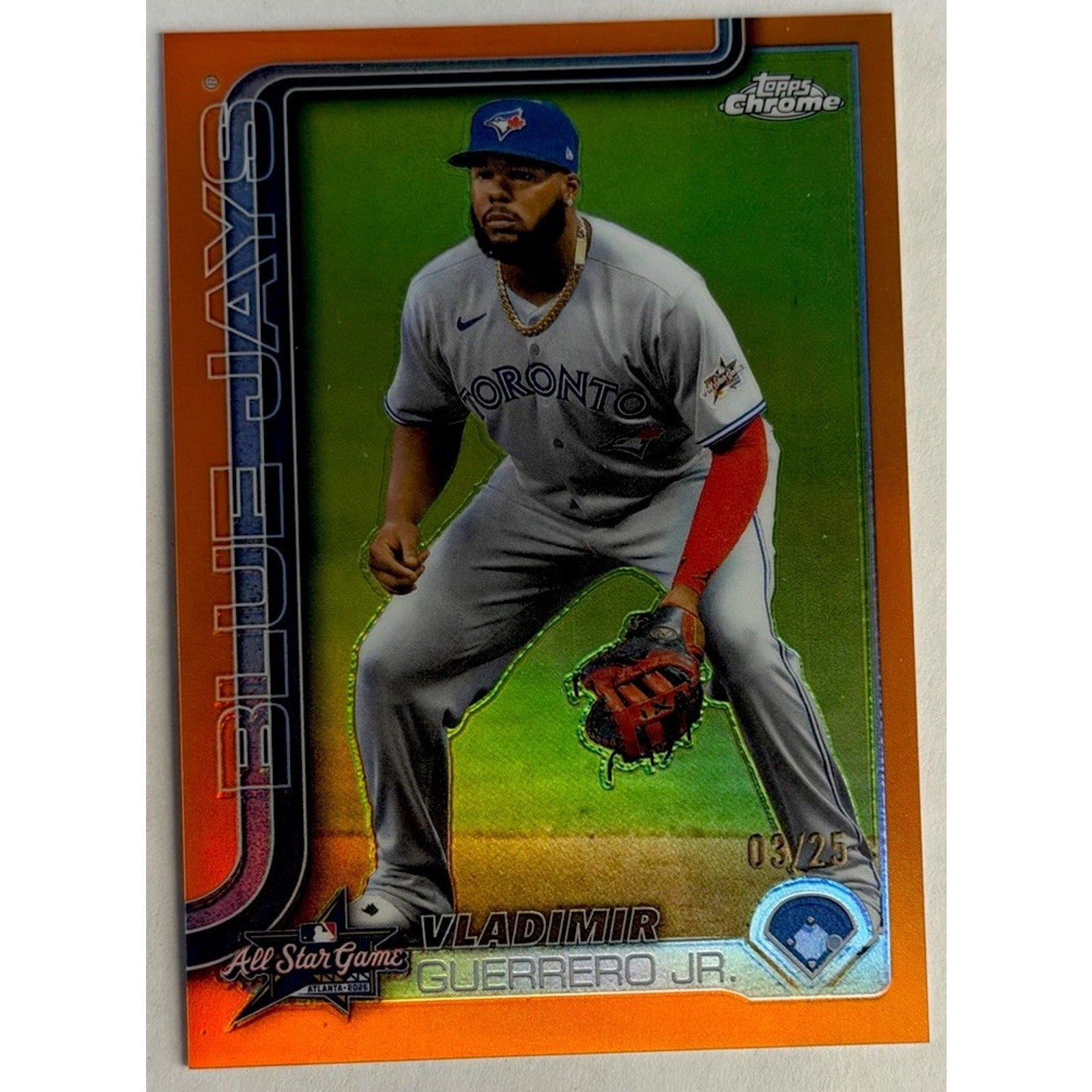 Vladimir Guerrero Jr 2025 Topps Update Orange Foil /25 All Star Game Insert