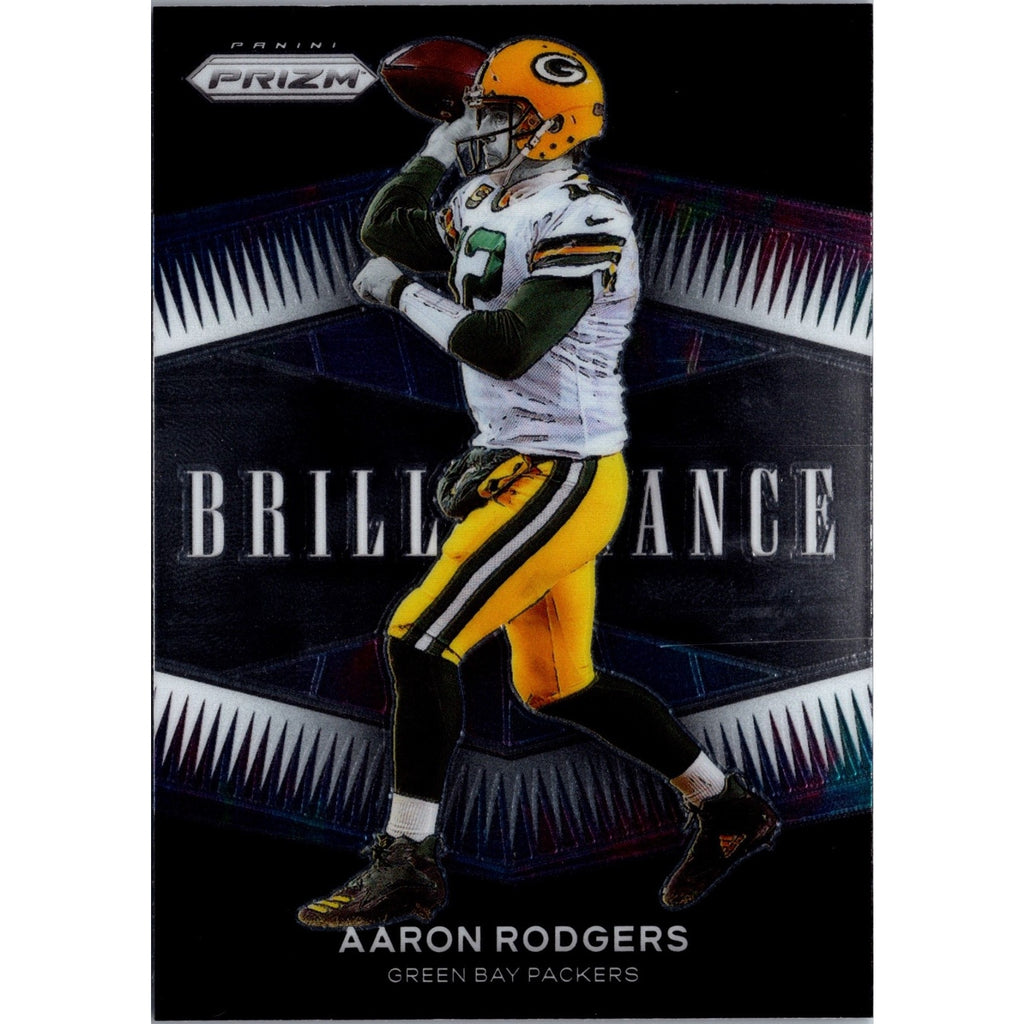 AARON RODGERS 2021 Prizm Brilliance Insert #B-6 Green Bay Packers