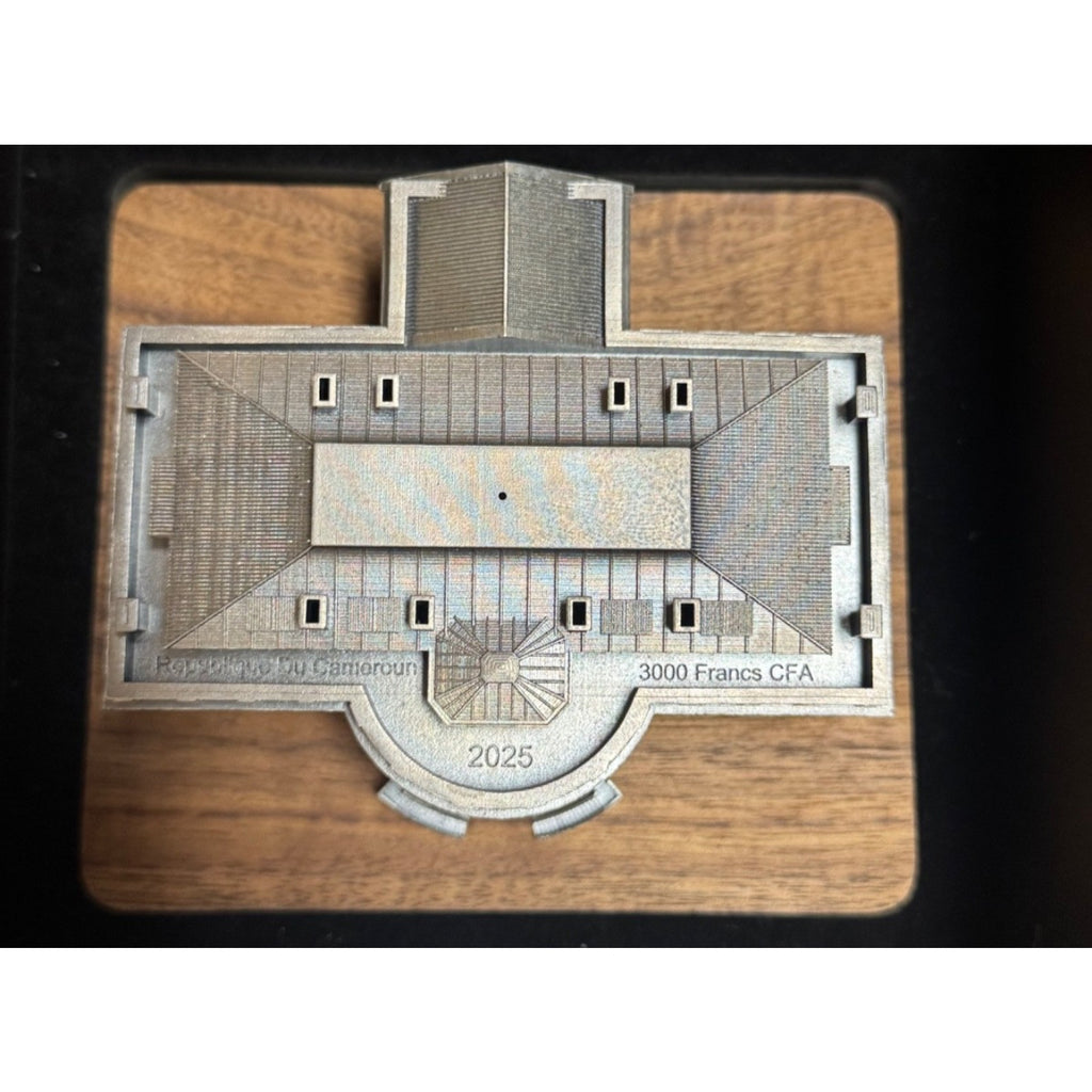 THE WHITE HOUSE 3D 10 Oz Silver Coin 3000 Francs Cameroon 2025