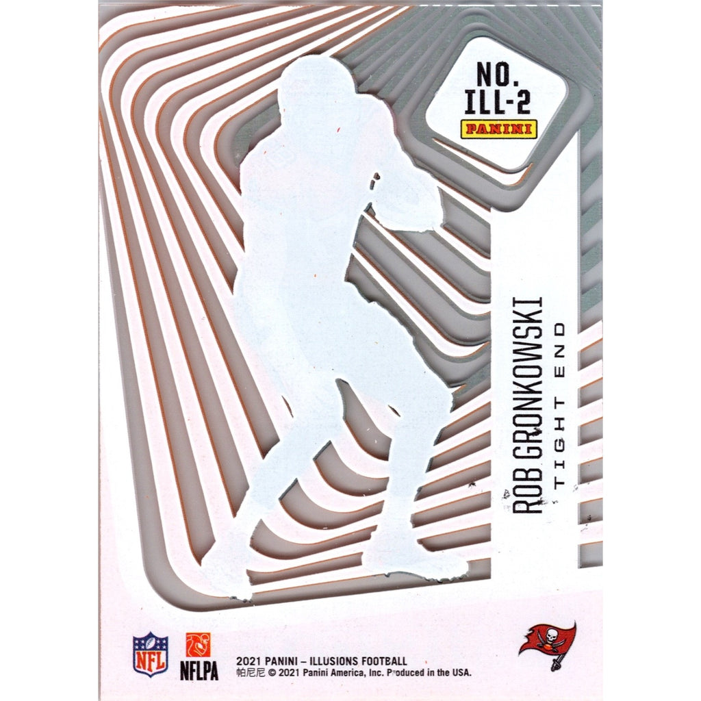 Rob Gronkowski 2021 Panini Illusions Illusionists #ILL-2 Orange GOAT Mint