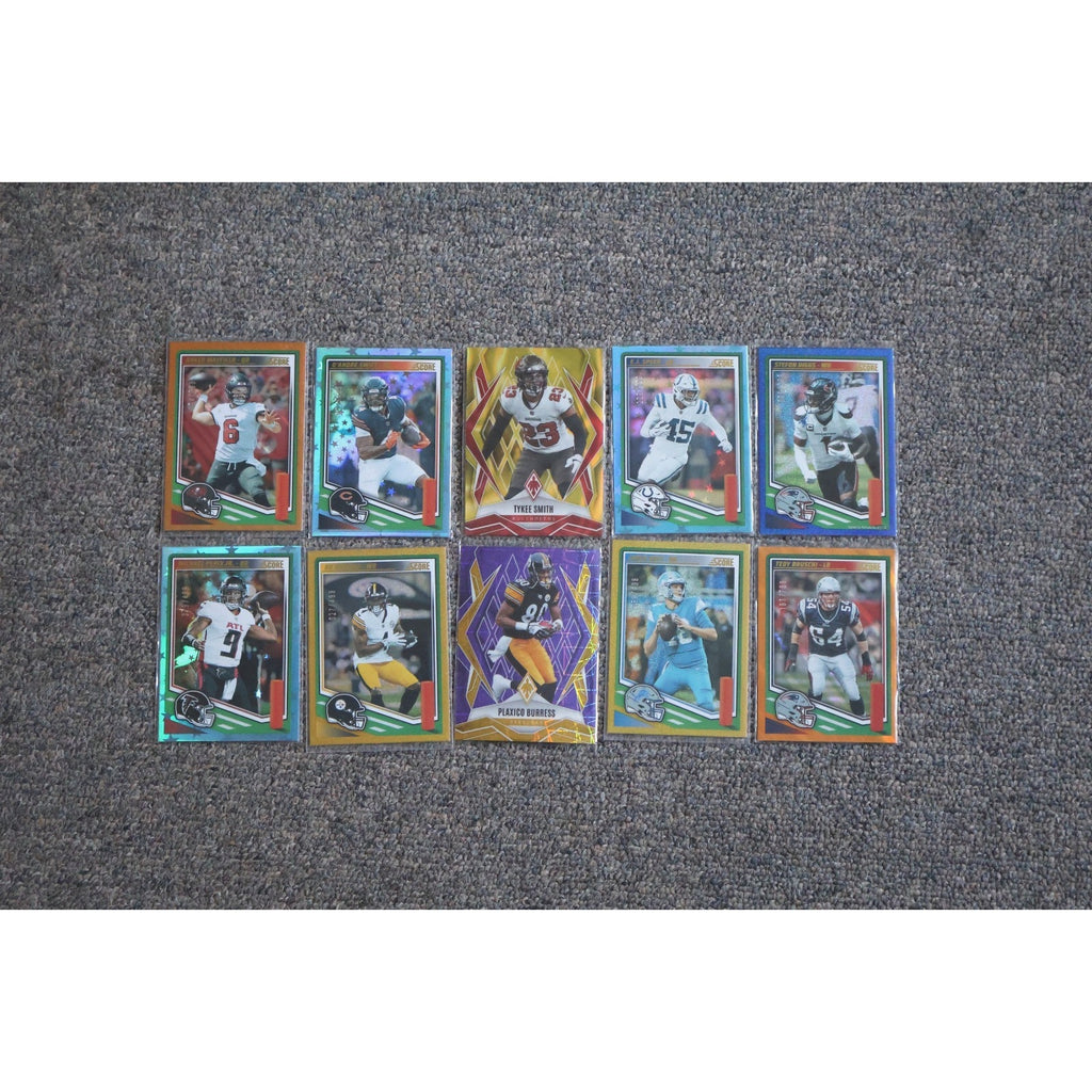 Lot Of 10 2025 Score/Phoenix Football Numbered Parallels And Inserts Stars Mint