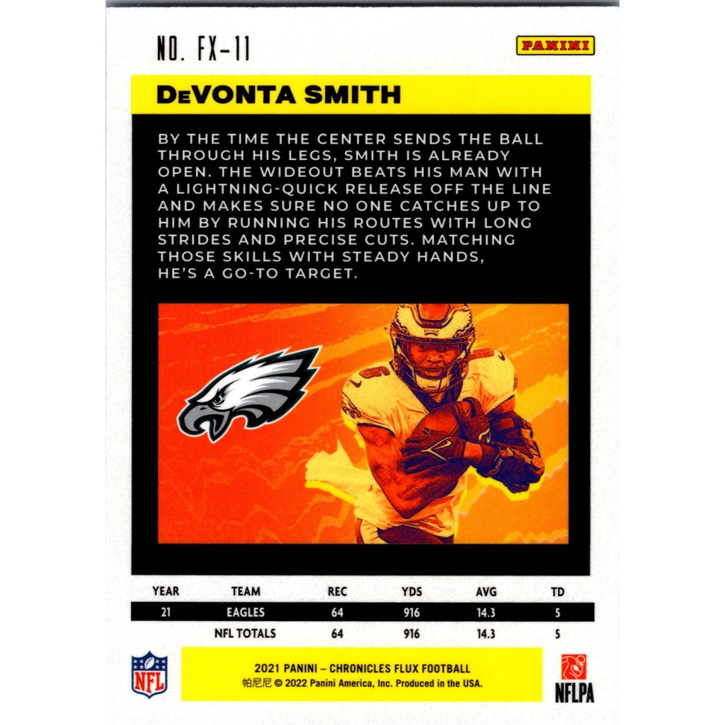 Davonta Smith 2021 Panini Chronicles - Flux Rookies #FX-11 (RC) Philadelphia