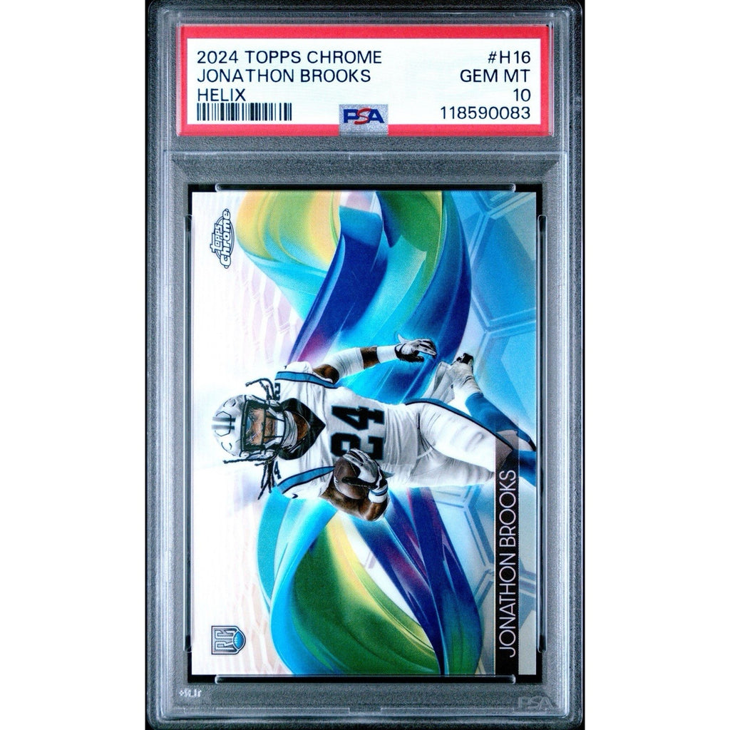 Jonathon Brooks SSP 2024 Topps Chrome Case Hit #H-16 Helix Rookie Card PSA 10 RC