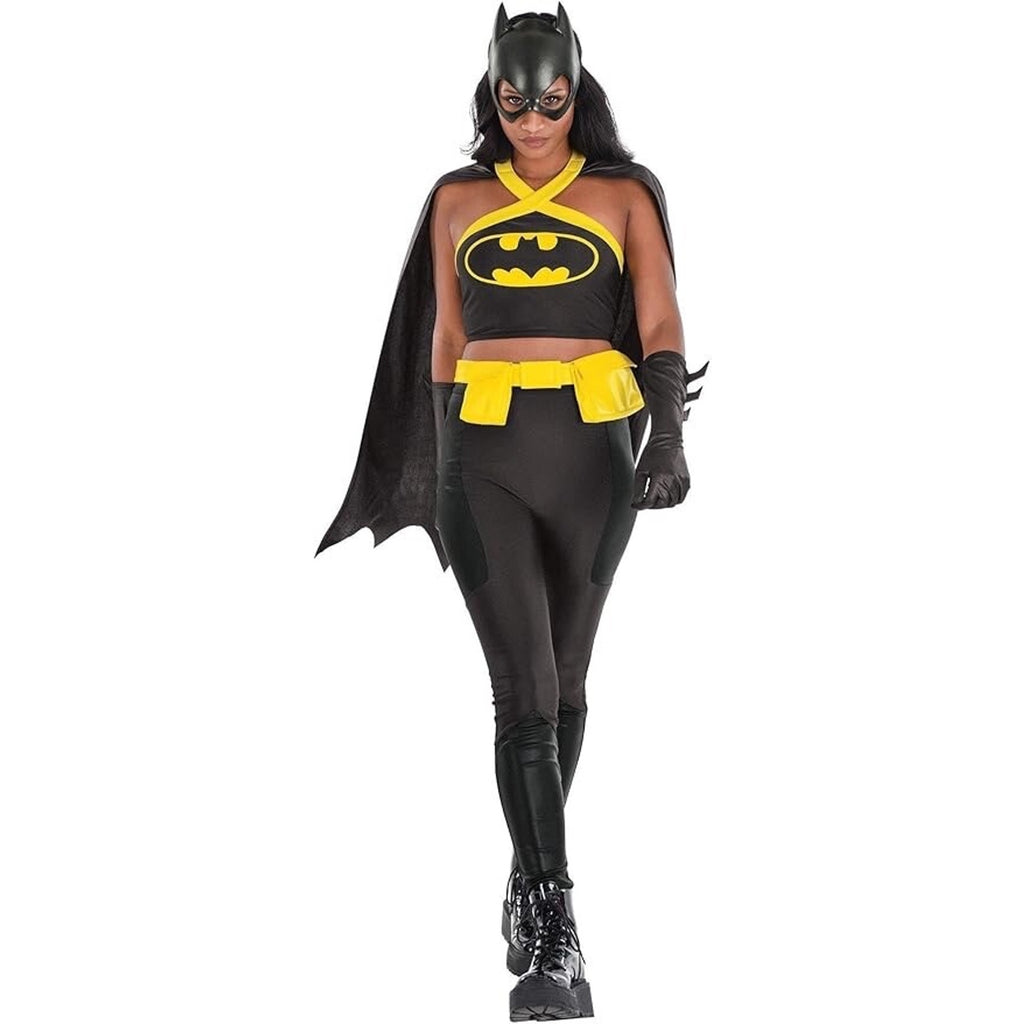 Party City Batman Costume for Women Cape Belt Mask Halloween Parties Leggings