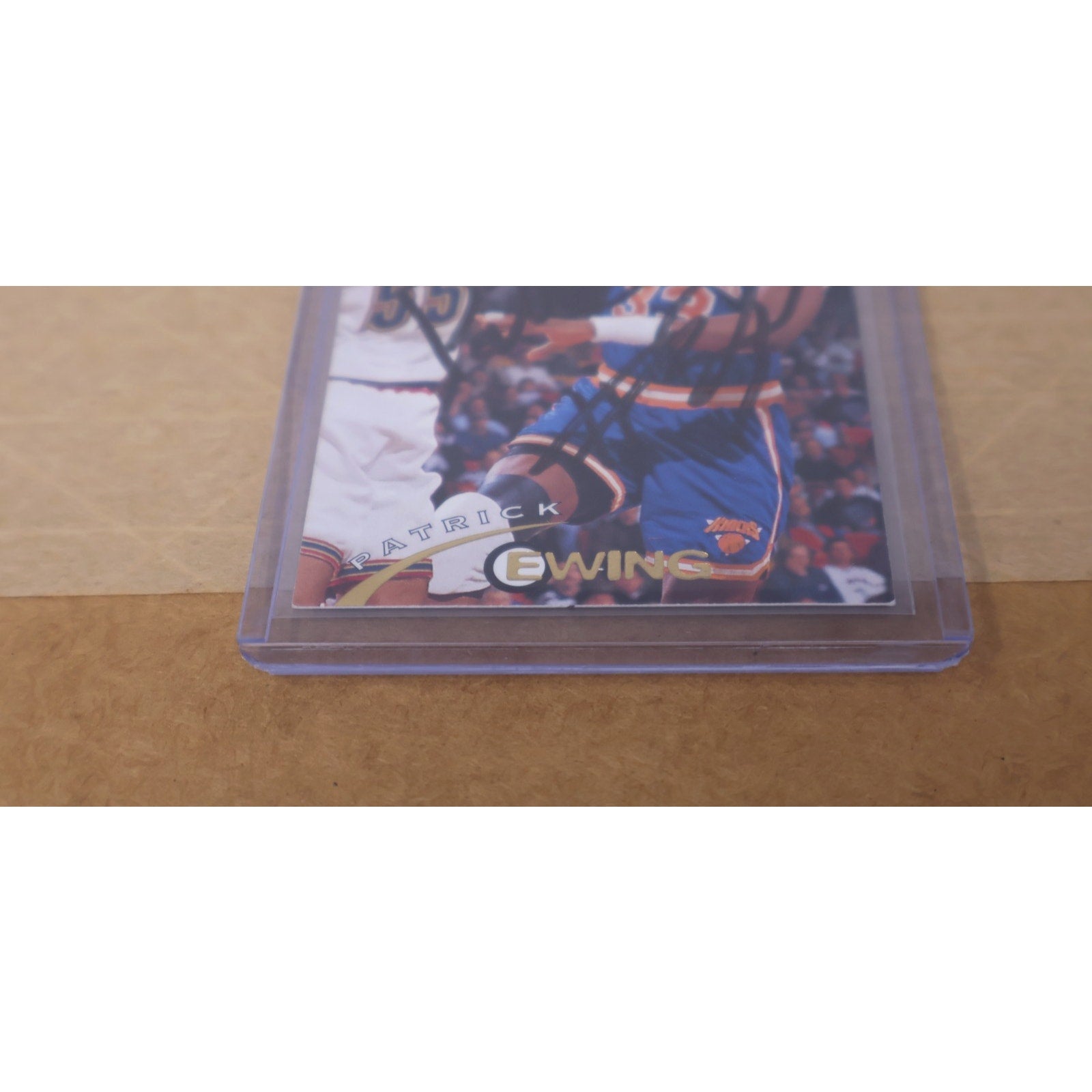 Patrick Ewing Autographed 1994 Topps Stadium Club Card #1 New York Knicks