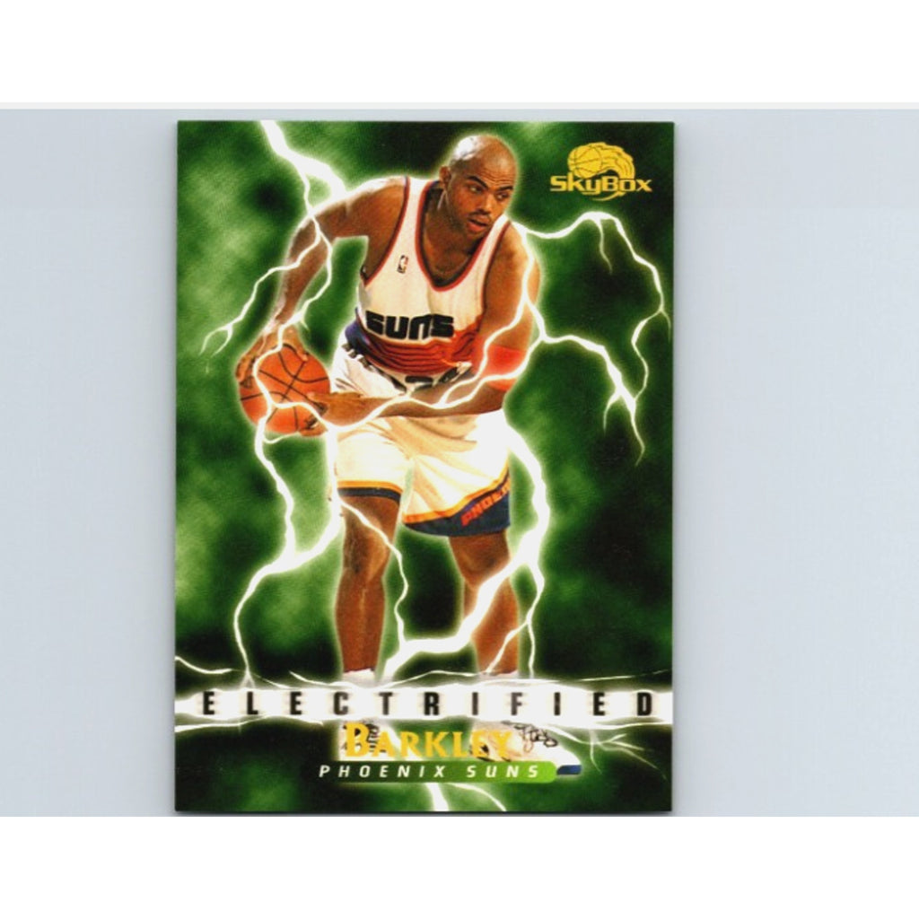 Lot Of 2 Charles Barkley Mint Skybox Inserts 1996 Electrified/1994 Dynamic Dunks