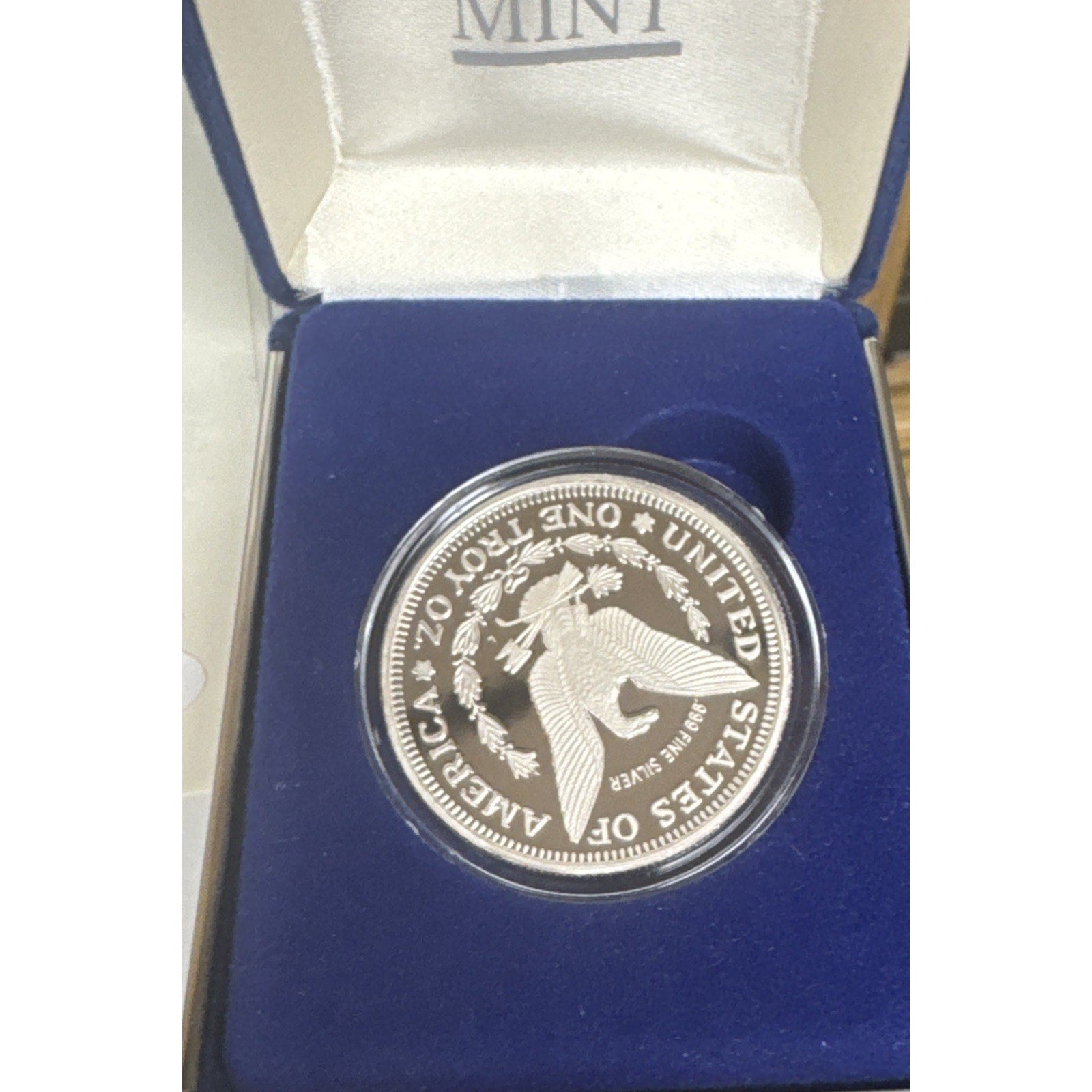 1990 George HW Bush Gorbachev 1oz 0.999 Summit Silver Proof Coin Encapsulated ￼