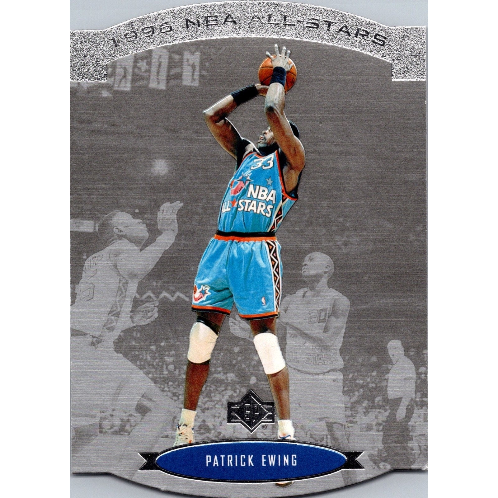 Lot Of 2 Patrick Ewing Inserts Fleer Metal Steel Tower/SP Die Cut 1996 All Stars