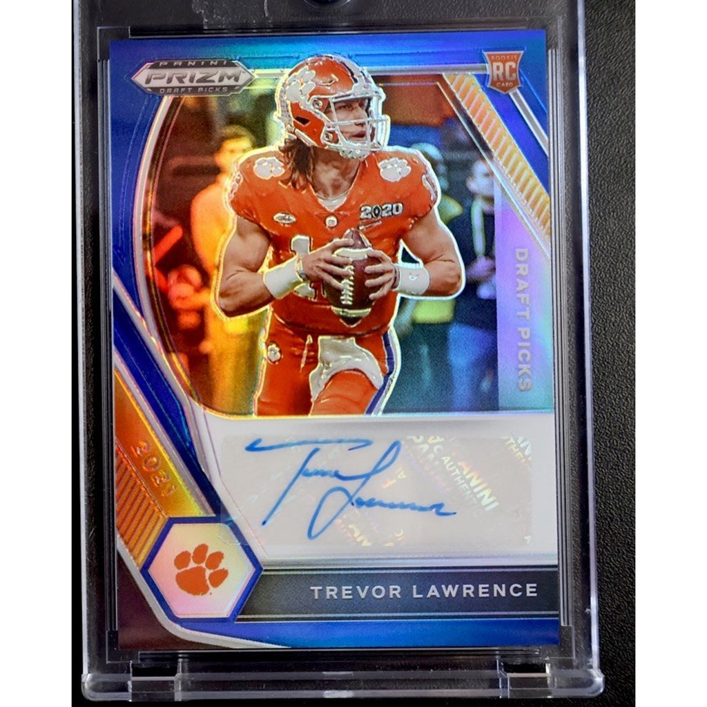 2021 Prizm DP Trevor Lawrence Auto Blue Prizm /149 DPA Blue Rookie Rc Clemson