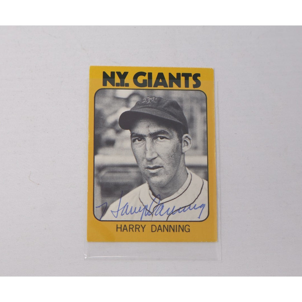 Harry Danning Auto 1980 TCMA All Time New York Giants #1980-HADA Autographed