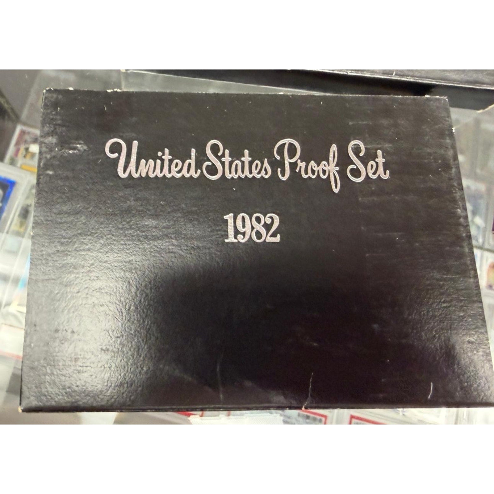 1982 United States Proof Set Original U.S. Mint Coin Collection Black Case