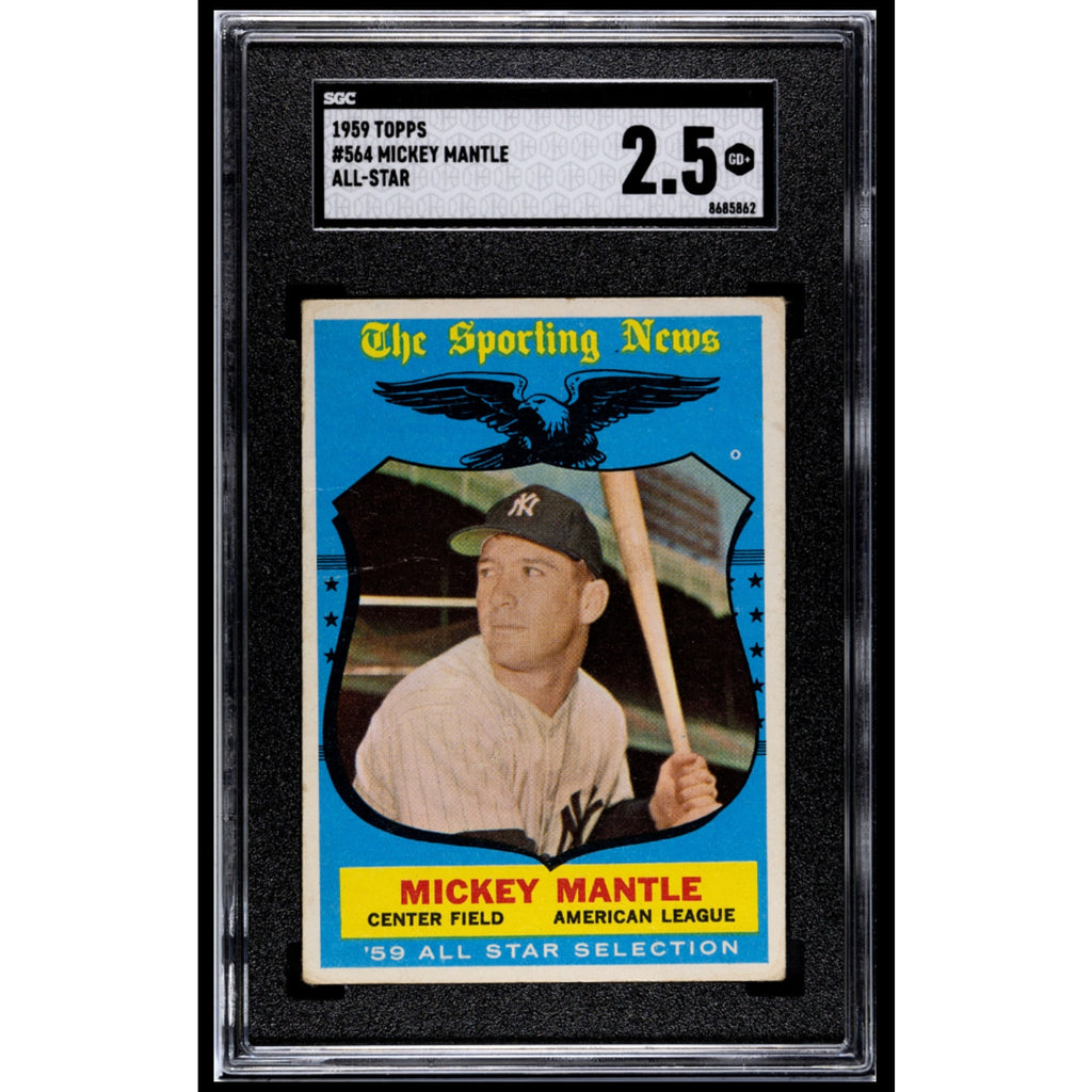 Mickey Mantle 1959 Topps The Sporting News All Star SGC 2.5