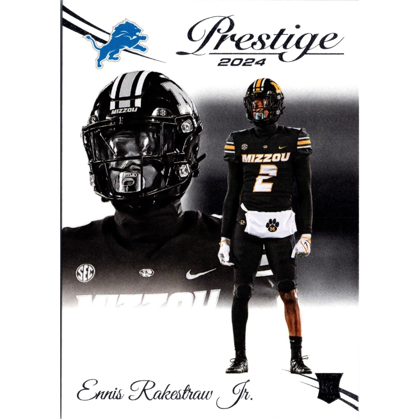 2024 Panini Prestige Rookies #323 Ennis Rakestraw Jr (RC) Detroit Lions