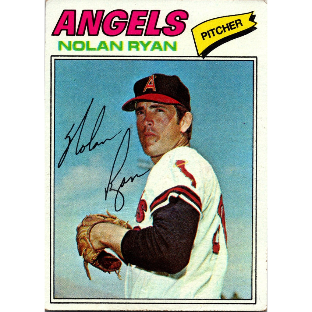 Nolan Ryan 1977 Topps #650 California Angels EX+ Off Center