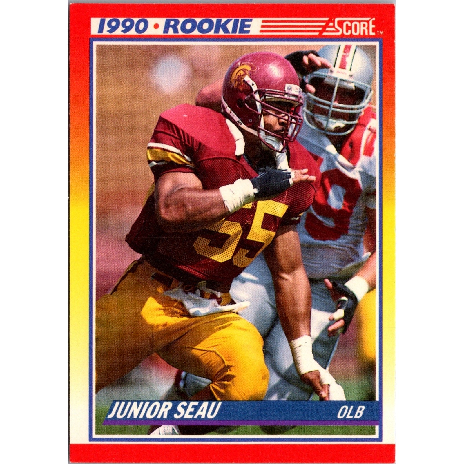 Junior Seau - 1990 Score #302 RC - San Diego Chargers Rookie Football Card