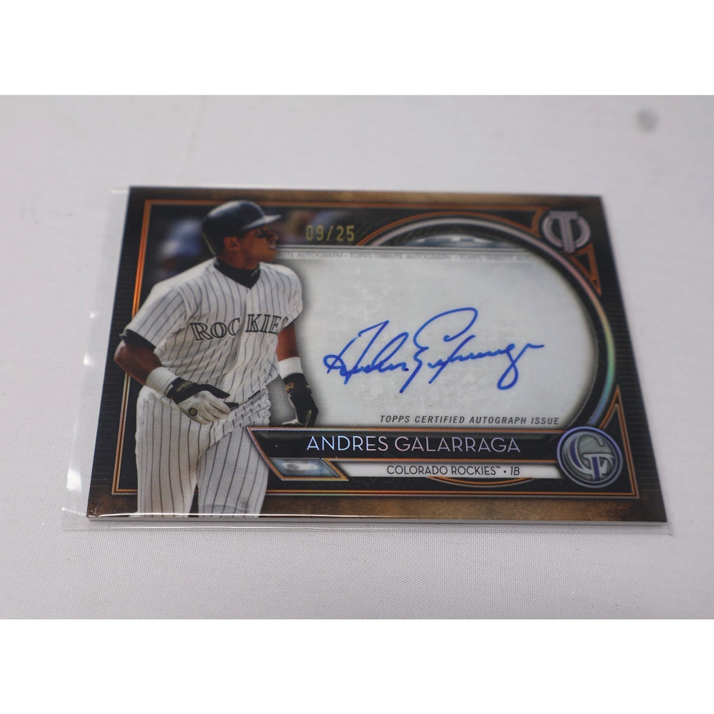Andres Galarraga 2020 Topps Tribute Auto #TA-AG /199 Colorado Rockies Big Cat