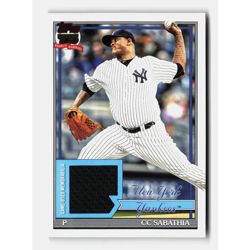 CC Sabathia 2026 Topps Series 1 1991 GAME USED RELIC CARD #91R-CS Mint