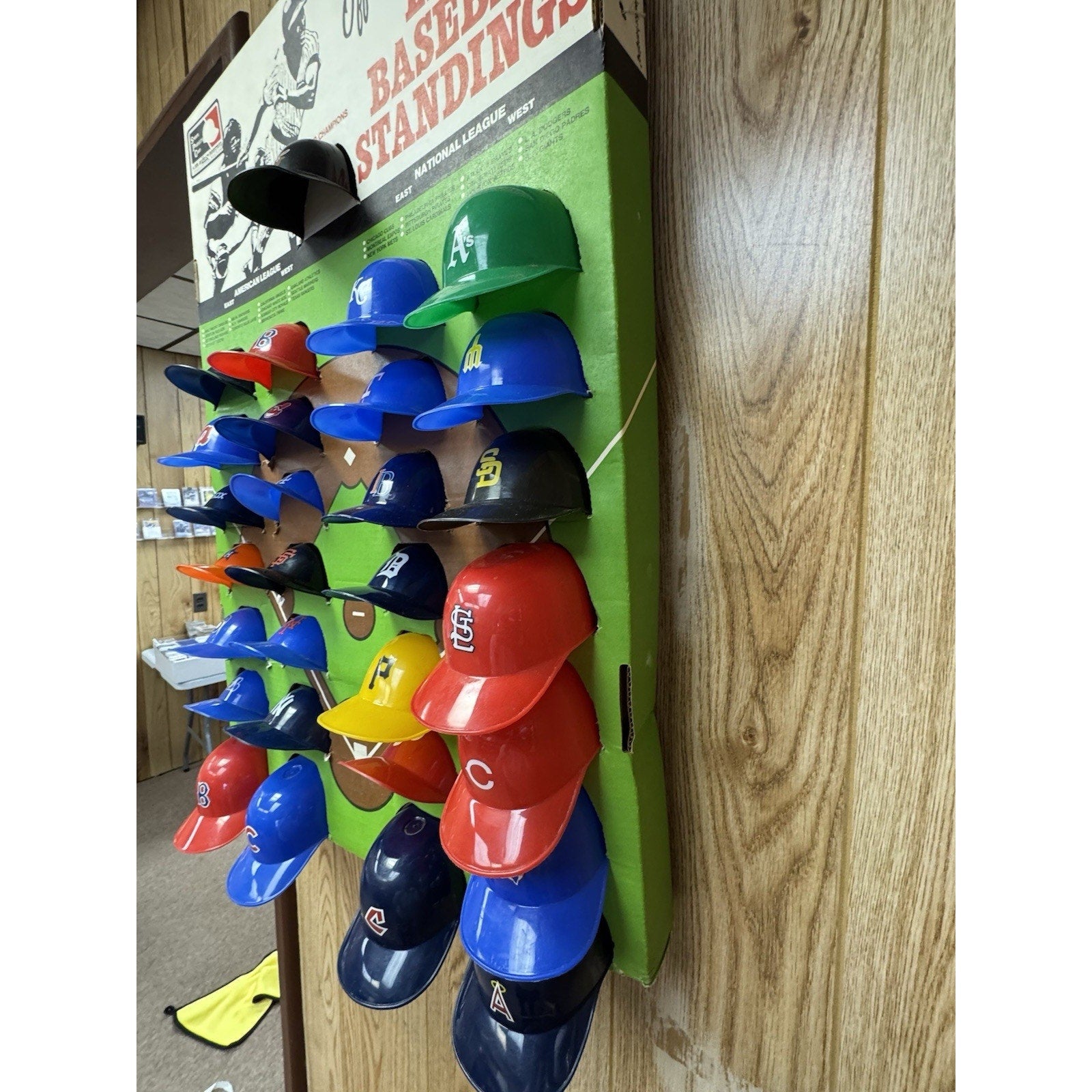 Rare Vintage MLB 1977 Major League Baseball Cap Hat Standings Board Display