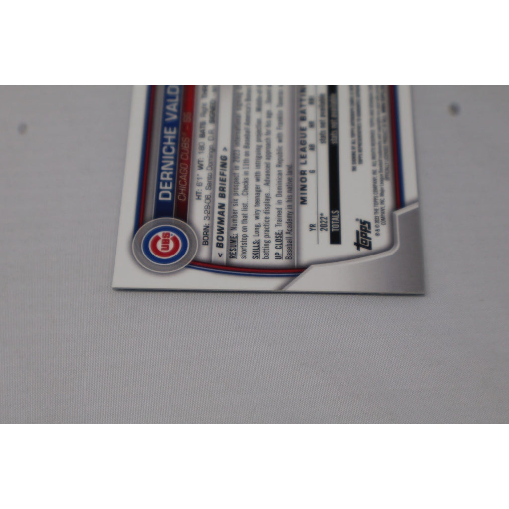 2023 Bowman Chrome Derniche Valdez 1st Prospect Auto /299 Speckle #CPA-DV Mint